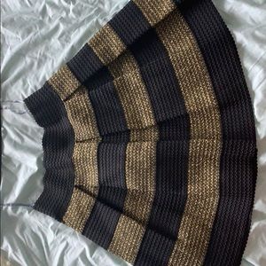 Black & Gold Xhilaration Skirt
